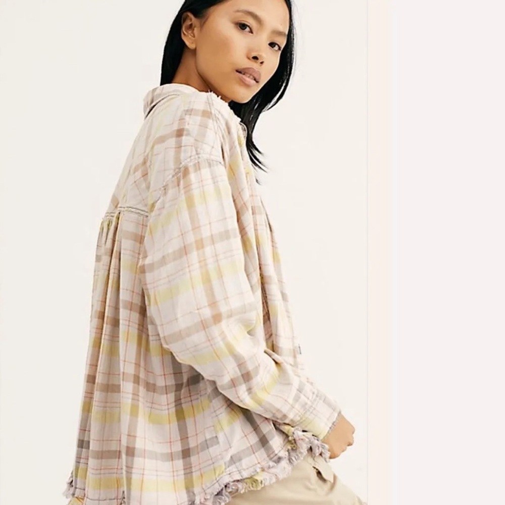 Free People We The Free Seeking Starlight Plaid Shirt